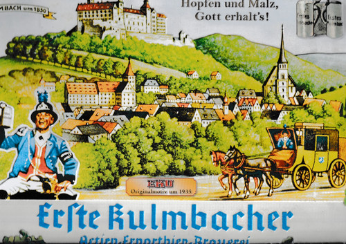 Brauerei werbeschild - brauerei-werbeschild, (blech)