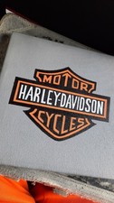 Harley Davidson Emblem Logo auf Leinwand kein Druck