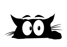 Aufkleber Katze Cat Car Auto Sticker Tuning JDM Decal LKW Boot Bike 