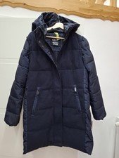 Winterjacke Steppmantel m. Abnehmbaren Ärmel Damen Gr. S Cecil Blau