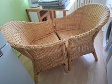 Rattanstühle 2 Stk .von Krines Home / Wenig benutzt / Farbe: Honig