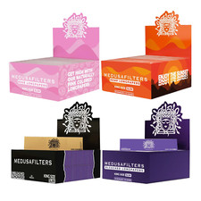 MEDUSA Filter, King Size Longpape, Zigarettenpapier 2-50x Stück 32er VIER Farben