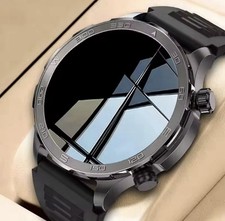 Black GPS Smartwatch Herren