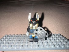 Lego Pharaoh's Quest pha008 Anubis Guard 7327 Minifigur ohne Schwert selten rar