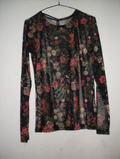 Damen Netzoberteil Durchsichtige , Marke : Jean Pascale , Gr : S , für Petite