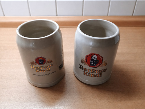Bierkrüge berliner kindl - /,