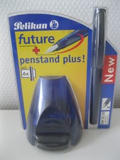 alter Pelikan future + penstand plus! Füller Federhalter blau aus Sammlung
