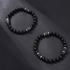 Herrenarmband Lavastein Onyx