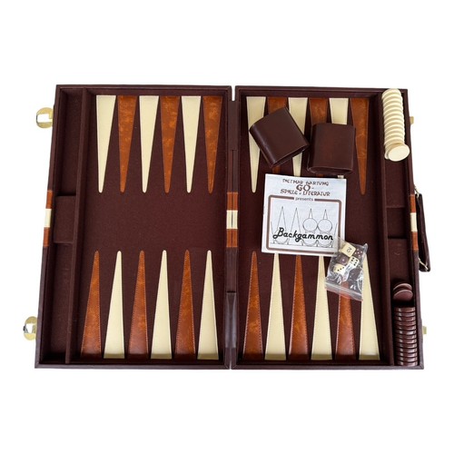 Backgammon koffer kunstleder - backgammon,