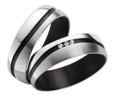 925 Silber / Carbonringe Verlobungsringe Trauringe Eheringe Partnerringe+ Gravur