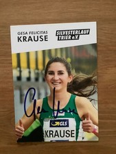 AUTOGRAMM GESA KRAUSE LEICHTATHLETIK LAUFEN HINDERNIS OLYMPIA