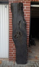 F7 Mooreiche 212x49 Tisch Platte Rustikal Bohle Brett Bog Oak Baumkante UNIKAT