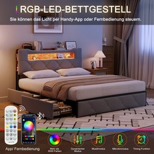 Polsterbett 160 140x200 - polsterbett, 160/140x200