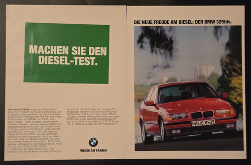 Bmw 325 tds werbeanzeige - bmw,