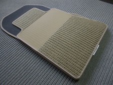 Rips Fußmatten für Mercedes Benz W124 Cabrio A124 E-Klasse + Creme Beige + NEU