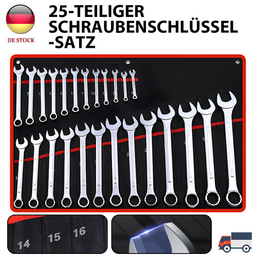 Maul ringschlüssel satz - maul-ringschlÜssel-satz, 25