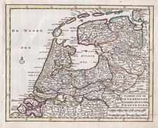 Nederland Niederlande Netherlands Holland map carte Karte de Leth 1750