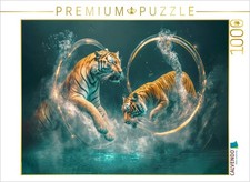 CALVENDO Puzzle Tiger springen