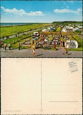 Ansichtskarte Sahlenburg-Cuxhaven Campingplatz, Wohnwagen, Telefonzelle 1971