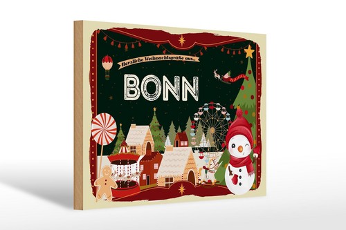 Holzschild weihnachten grüße - holzschild,