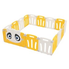 Laufgitter Baby Absperrgitter Panda Faltbar Krabbelgitter Laufstall 160x160 cm