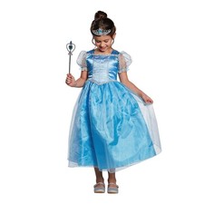 KINDER PRINZESSIN KOSTÜM Karneval Fasching MA Blaues Feen Märchen Mädchen Kleid