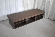 Gothic Vintage kolonial TV Kommode mit Nieten in braun* Lowboard Wohnzimmer