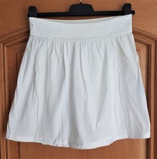 Damen Tennis Rock adidas, weiß, Gr. 38, Vintage, Wickeloptik, breiter Gummibund