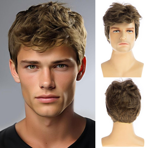 Herren braun perücke - herren,