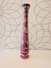 Afrika elegante Handgefertigte & bemalte Speckstein Deko Vase/ Vintage