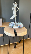 Coffee Table, Baumscheibe, Massivholz, Epoxidharz 