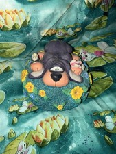 Diddl Figur Spardose Drei Freunde mit Schlüssel Rarität Depesche