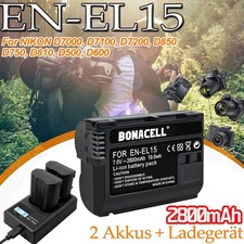 2x EN-EL15 EN-EL15A Akku &