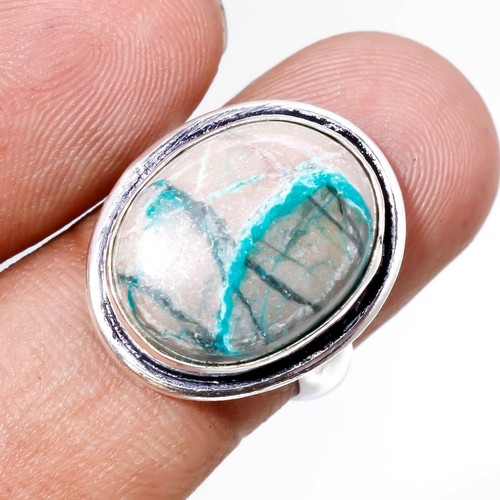 Chrysokolla edelstein ring - chrysokolla,