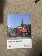 Krampe SK HD HP Erdbaukipper Muldenkipper Halfpipe Kipper Prospekt Traktor 