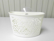 Duschablage mit Saughaken - Kunststoff weiß - unbenutzt