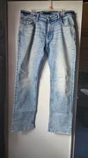 Herren Jeans W36/L32 weites Bein used Look Smog Denim