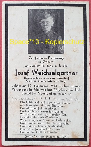 Sterbebild san 2 327 - san.kp., 2/327