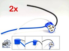 2x H4 Lampenfassung Stecker Keramik Kabel Scheinwerfer Universal KFZ 9003 HB2