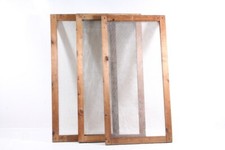 1 x alter Gaze Fenster Einsatz Holzrahmen Rahmen Holz Ganze-Fenster vintage