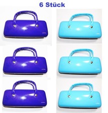 6 x Brillenetui Brillenbox Hardcase Hartschalenetui Handtaschen-Design  hb-lila