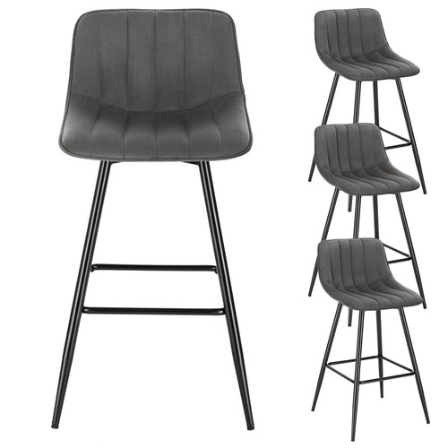 Eugad 4er set barhocker - set,