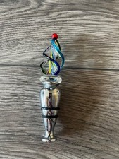 Flaschenverschluss Flaschenstopfen  Wine Flasche Metall Silikon Glas-Design -NEU