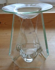 Dekorative Duftlampe aus Glas – Aromalampe / Duftölbrenner – sehr guter Zustand