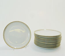 Kuchenteller Vorspeisenteller weiß beige Goldrand Eschenbach Bavaria-Germany