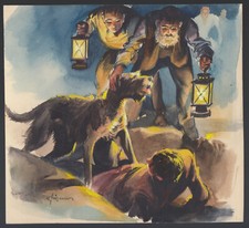 Originalzeichnung Rasselbande ? Zeitschrift Wilhelm Eigener signiert 50er Jahre 