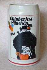 Bierkrug Oktoberfestkrug 1 Liter Bierseidel Jahreskrug Oktoberfest München 1984