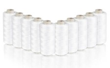 * 10 x weiße Nähgarn-Spulen