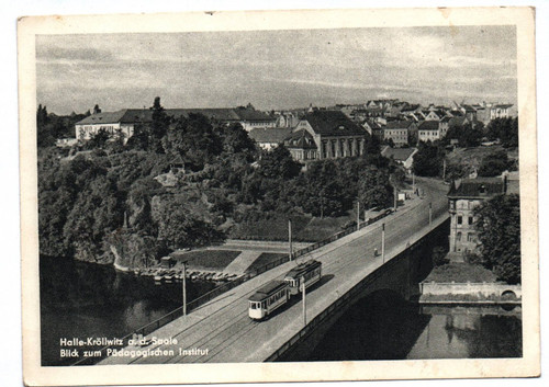 Halle kröllwitz der - ak,