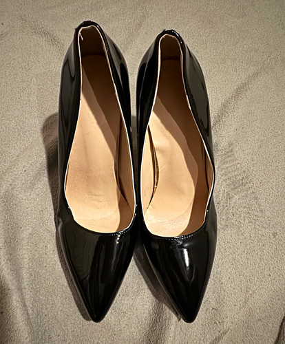 Damen pumps schwarz - damen, lackleder